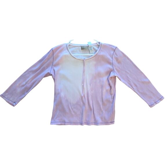 Liz Claiborne Lizwear Pink Long Sleeve Blouse - Medium - Picture 2 of 7